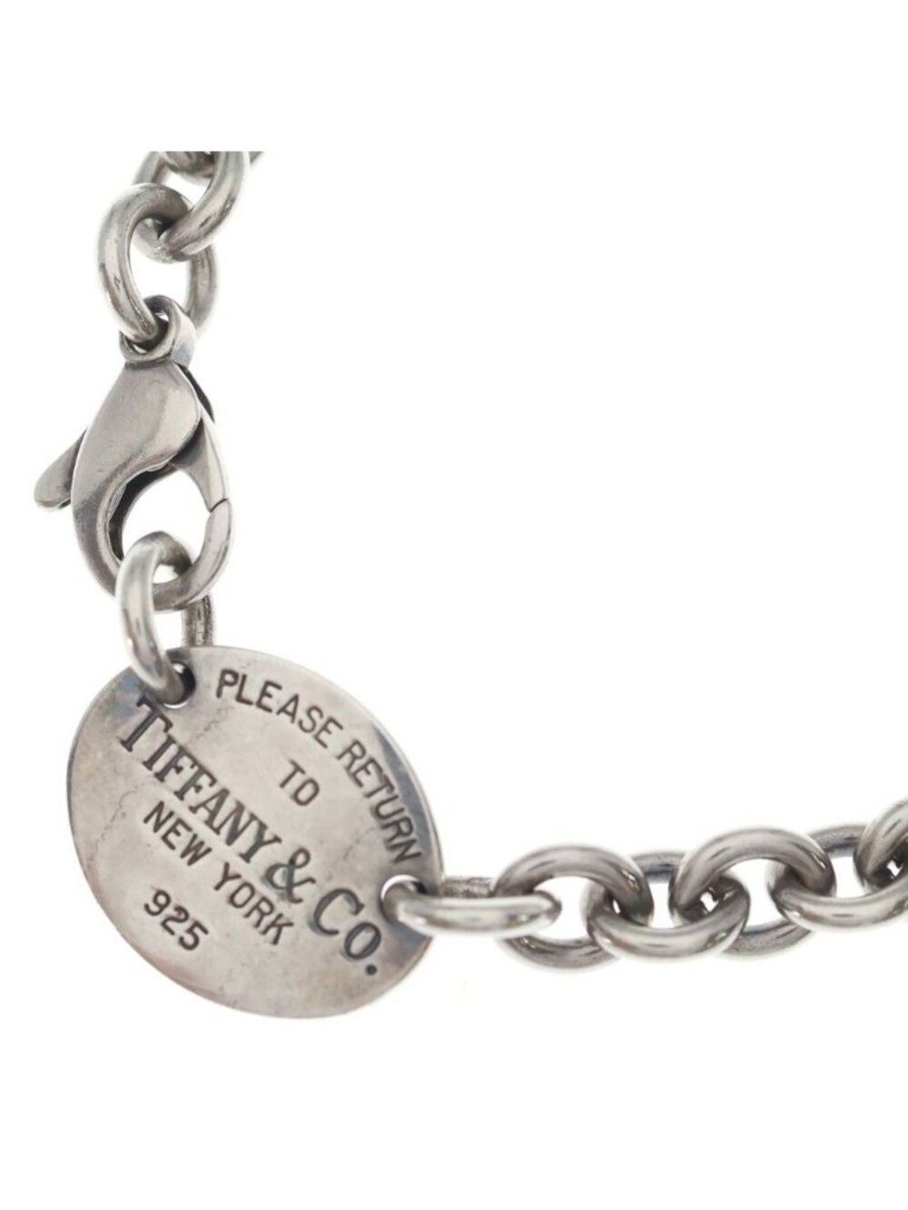 Tiffany & Co Return to Tiffany Oval Tag Chain Necklace Choker